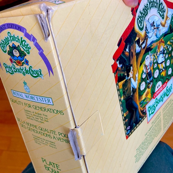 First Edition (1983) Royal Worcester Cabbage Patch Kids Plate Bowl Mug Set - Picture 8 of 8